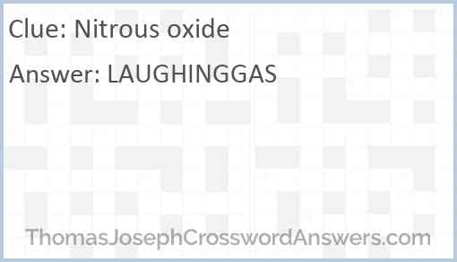 Nitrous oxide Answer