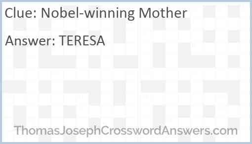 Nobel-winning Mother Answer
