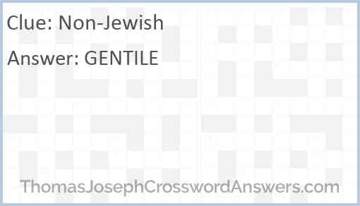 Non-Jewish Answer