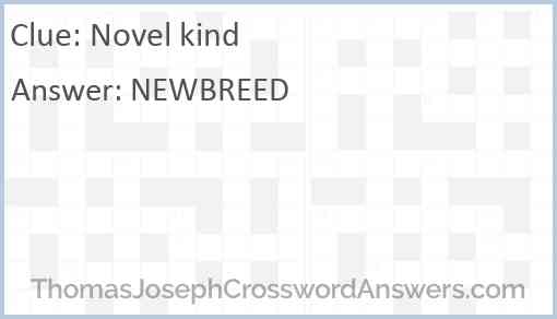 Novel kind Answer