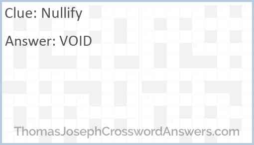 Nullify Answer