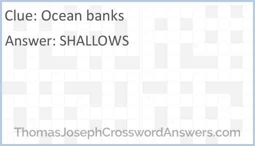 Ocean banks Answer