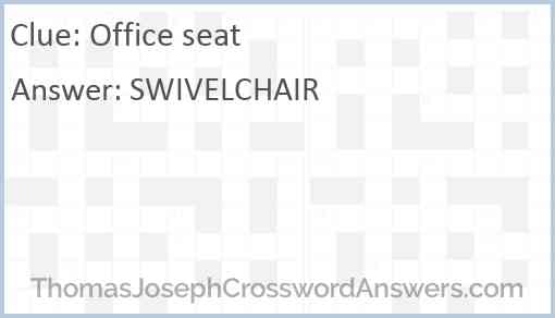 Office seat Answer