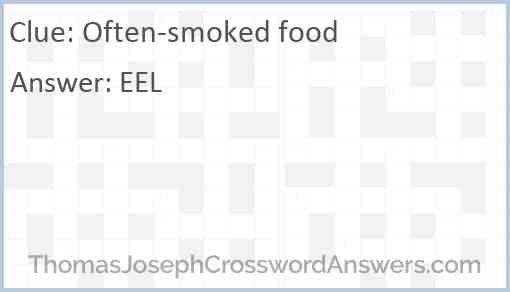 Often-smoked food Answer