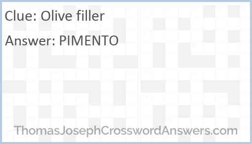 Olive filler Answer