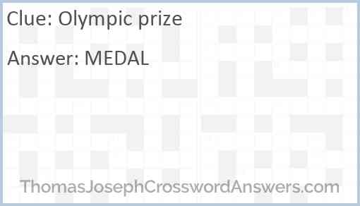 Olympic prize Answer