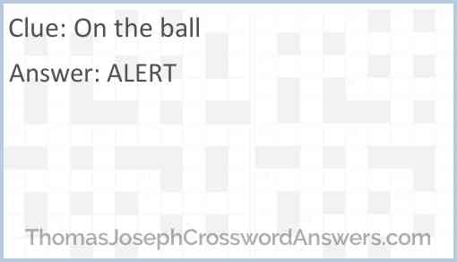 On the ball Answer