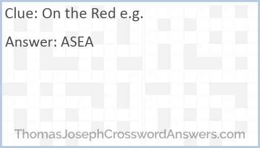 On the Red e.g. Answer