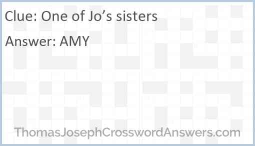 One of Jo’s sisters Answer