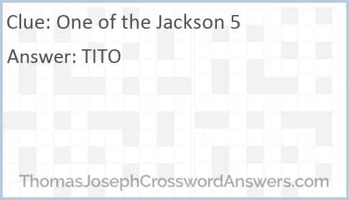 One of the Jackson 5 Answer