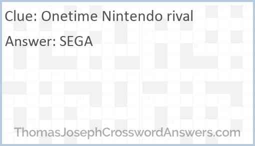 Onetime Nintendo rival Answer