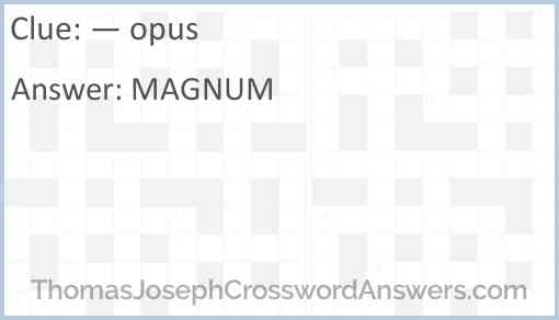 Opus Answer