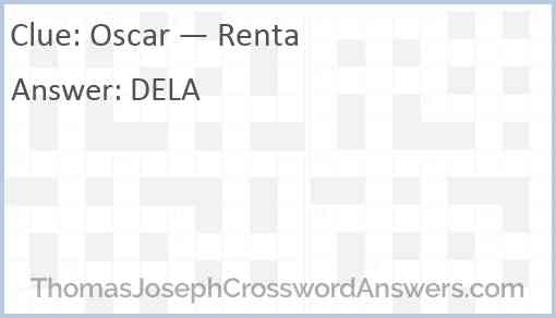 Oscar — Renta Answer