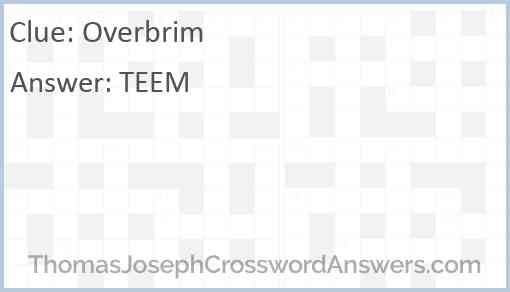 Overbrim Answer