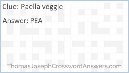 Paella veggie Answer