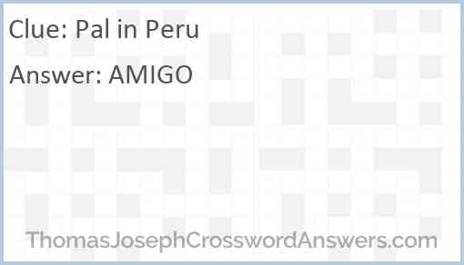 Pal in Peru Answer