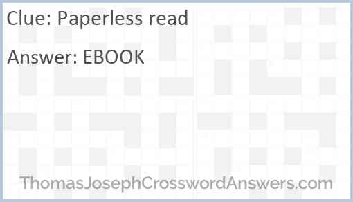 Paperless read Answer