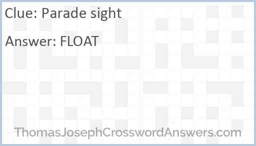 Parade sight Answer