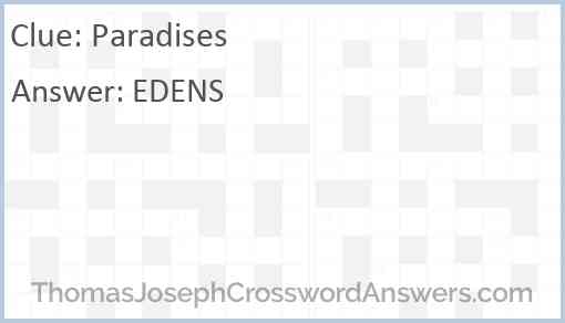 Paradises Answer