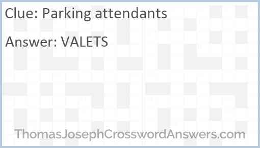 Parking attendants Answer