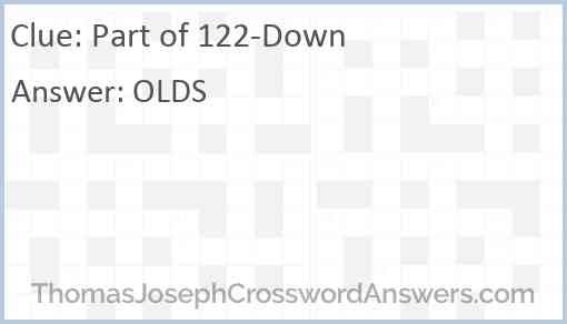 Part of 122-Down Answer