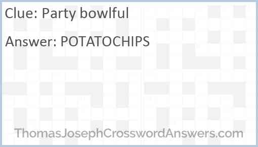 Party bowlful Answer