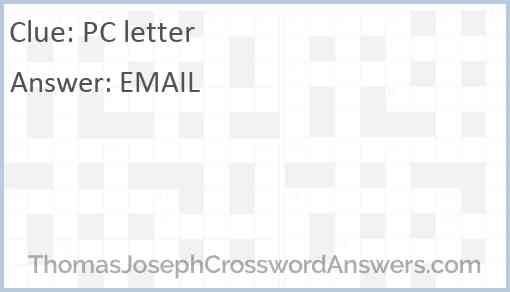PC letter Answer