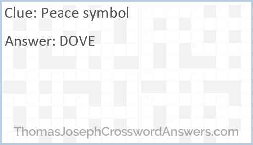 Peace symbol Answer