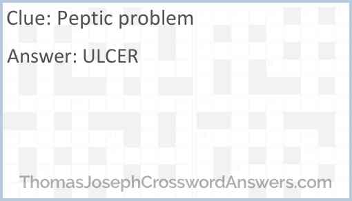Peptic problem Answer