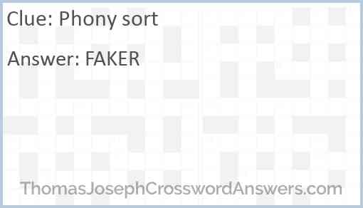 Phony sort Answer