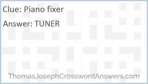 Piano fixer Answer