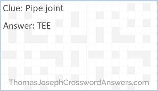 Pipe joint Answer