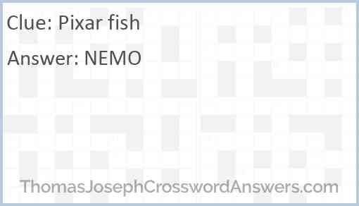 Pixar fish Answer