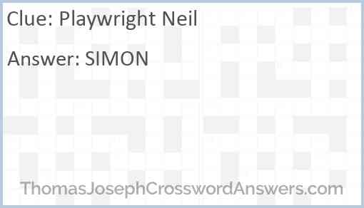 Playwright Neil Answer