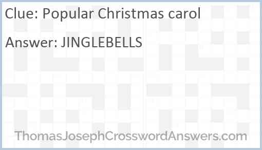 Popular Christmas carol Answer