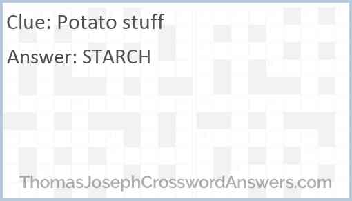 Potato stuff Answer