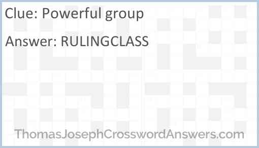 Powerful group Answer