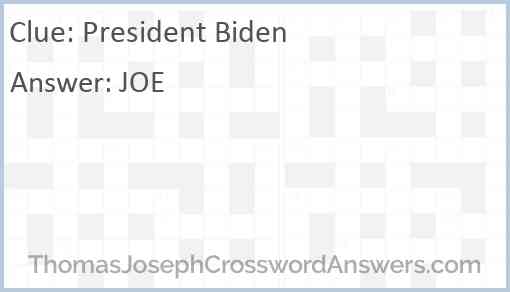 President Biden Answer