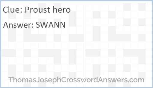 Proust hero Answer