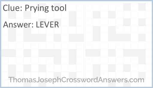 Prying tool Answer