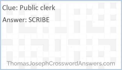 Public clerk Answer