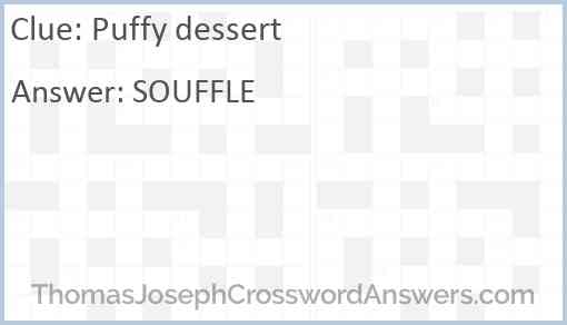 Puffy dessert Answer