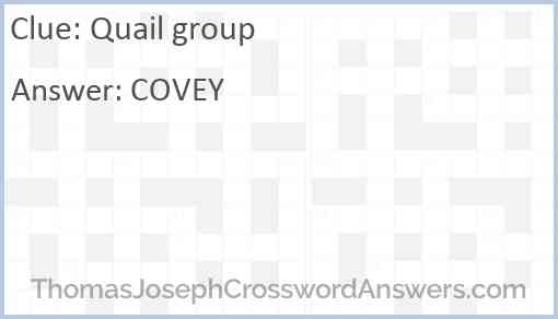 Quail group Answer