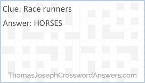 Race runners Answer