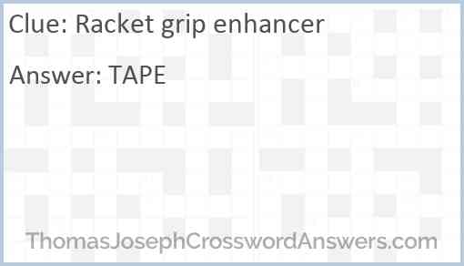 Racket grip enhancer Answer