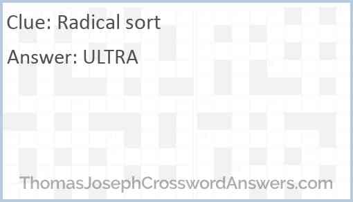 Radical sort Answer