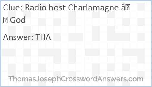 Radio host Charlamagne — God Answer