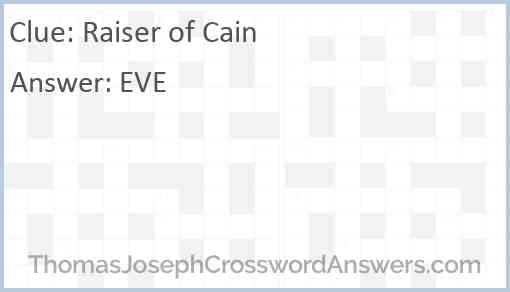 Raiser of Cain Answer
