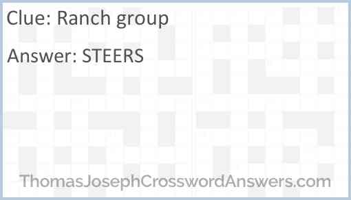 Ranch group Answer