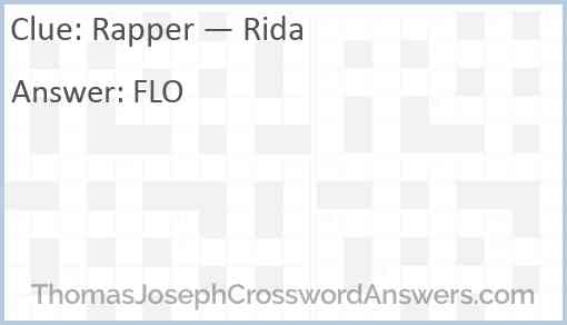 Rapper — Rida Answer